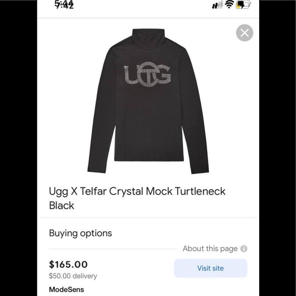 Ugg+Telfar collab turtle neck Worth over 150$ - Picture 5 of 6